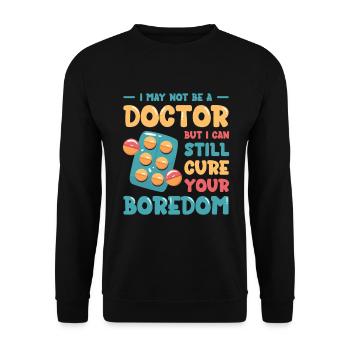 Pharmacy Technician Pharmacist Tech CPHT - Unisex Sweatshirt - black - Front - Alina (178cm) & Michal (187cm)