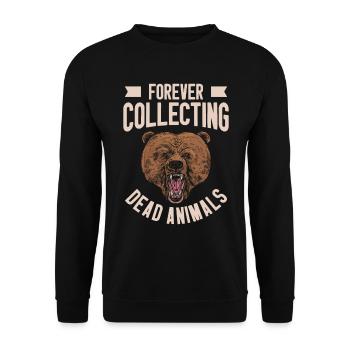 Taxidermiste Remplissage d’assemblage de taxidermie - Sweat-shirt Unisexe - noir - Devant - Alina (178cm) & Michal (187cm)