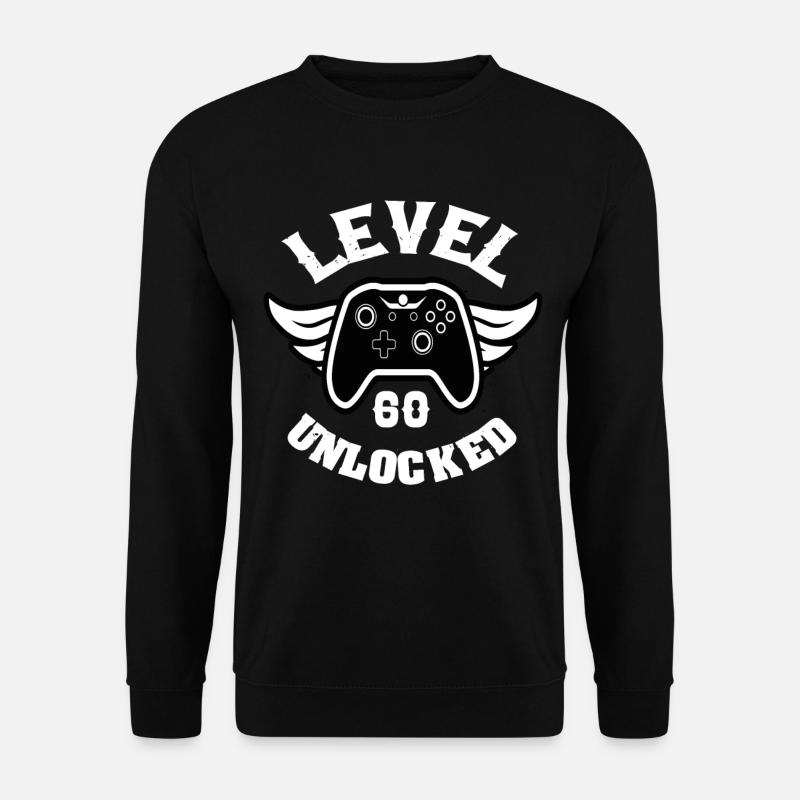 Level 60 Unlocked 60 Birthday - Unisex Sweatshirt - black