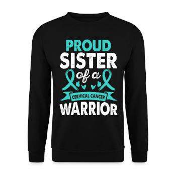 Soeur du guerrier cervical - Sweat-shirt Unisexe - noir - Devant - Alina (178cm) & Michal (187cm)