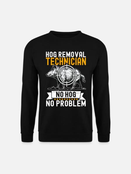 Chasseurs Chasse au sanglier - Sweat-shirt Unisexe - noir