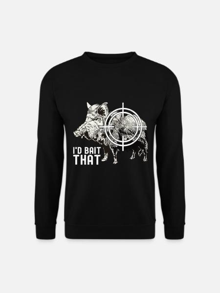 Chasseurs Chasse au sanglier - Sweat-shirt Unisexe - noir