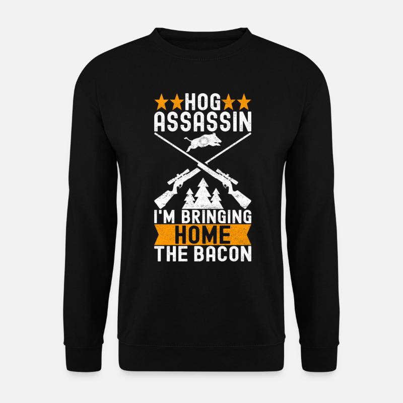 Jäger Wildschwein Jagen - Unisex Pullover - Schwarz