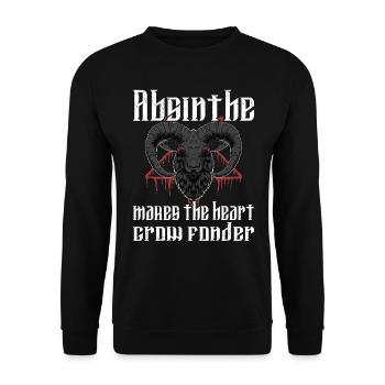 Satan Beelzebub Devil Gothic Pentagram Mystical - Unisex Sweatshirt - black - Front - Alina (178cm) & Michal (187cm)
