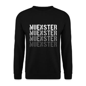Minster - Unisex Sweatshirt - black - Front - Alina (178cm) & Michal (187cm)