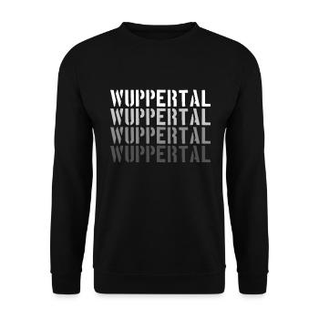Wuppertal - Unisex Pullover - Schwarz - Vorne - Alina (178cm) & Michal (187cm)