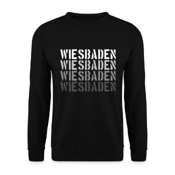 Wiesbaden - Unisex Pullover - Schwarz - Vorne - Alina (178cm) & Michal (187cm)