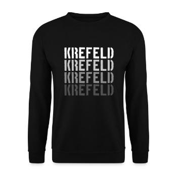 Krefeld - Unisex Pullover - Schwarz - Vorne - Alina (178cm) & Michal (187cm)