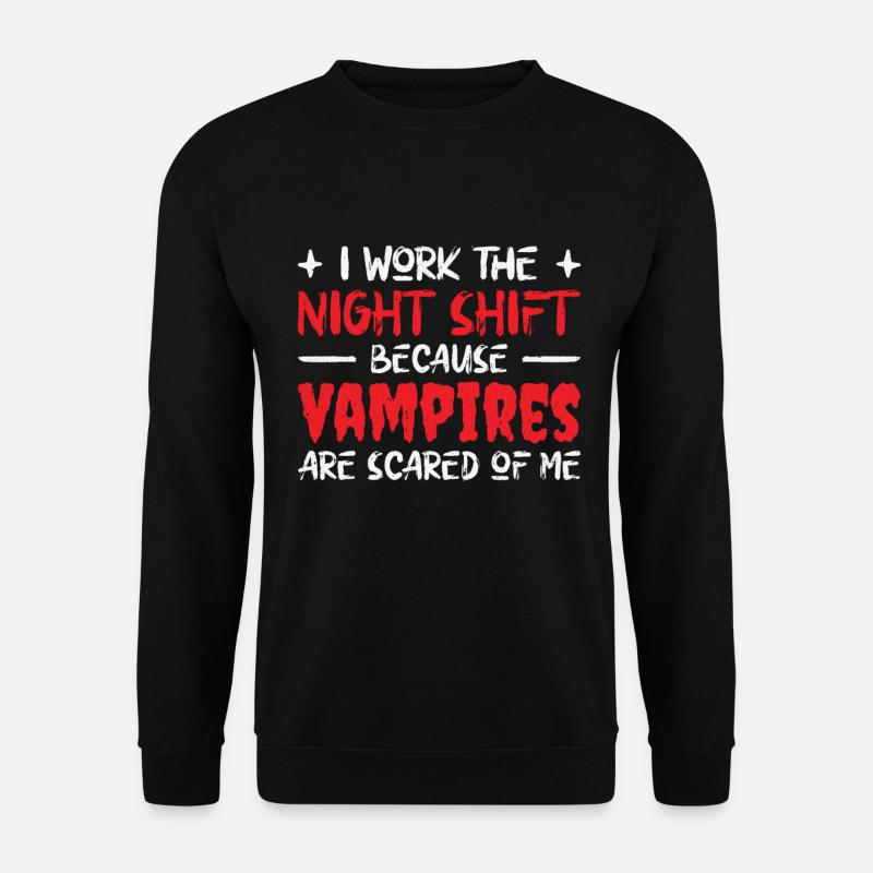 Nachtschichtarbeiterin Friedhofsdienst - Unisex Pullover - Schwarz
