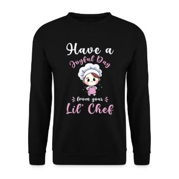 Fête des mères Vacances Grand-mère Cuisine Maman - Sweat-shirt Unisexe - noir - Devant - Alina (178cm) & Michal (187cm)
