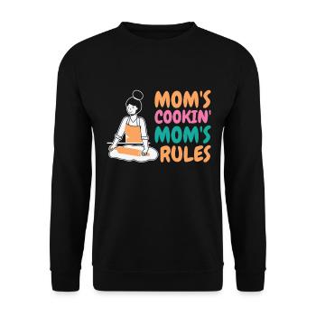 Fête des mères Vacances Grand-mère Cuisine Maman - Sweat-shirt Unisexe - noir - Devant - Alina (178cm) & Michal (187cm)