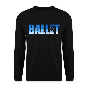 Ballet Danseuse Danse Ballerine - Sweat-shirt Unisexe - noir - Devant - Alina (178cm) & Michal (187cm)