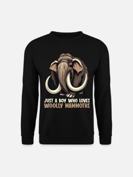 Ich mag halt einfach Mammuts Mammut - Unisex Pullover - Schwarz