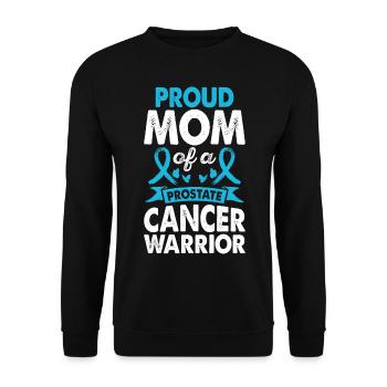 Mother of Prostate Cancer Warrior Consciousness - Unisex Sweatshirt - black - Front - Alina (178cm) & Michal (187cm)