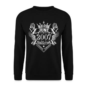 June 2007 | June 2007 anniversary 2007 - Unisex Sweatshirt - black - Front - Alina (178cm) & Michal (187cm)
