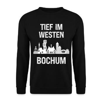 Deep in the West Bochum Pott Coal Ruhr Area Ruhr - Unisex Sweatshirt - black - Front - Alina (178cm) & Michal (187cm)