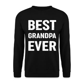 Meilleur grand-père de tous les temps - Meilleur grand-père - Fête des pères - Sweat-shirt Unisexe - noir - Devant - Alina (178cm) & Michal (187cm)