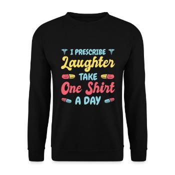 Pharmacy Technician Pharmacist Tech CPHT - Unisex Sweatshirt - black - Front - Alina (178cm) & Michal (187cm)
