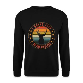 Taxidermiste Remplissage d’assemblage de taxidermie - Sweat-shirt Unisexe - noir - Devant - Alina (178cm) & Michal (187cm)