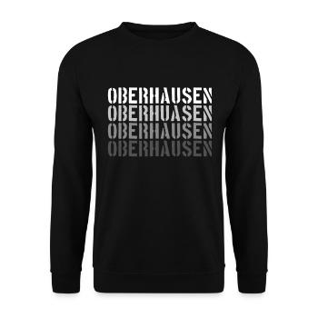 Oberhausen - Unisex Pullover - Schwarz - Vorne - Alina (178cm) & Michal (187cm)