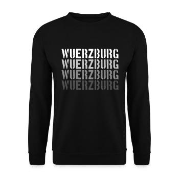 Würzburg - Unisex Sweatshirt - black - Front - Alina (178cm) & Michal (187cm)