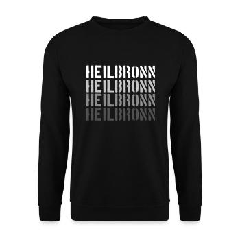 Heilbronn - Unisex Pullover - Schwarz - Vorne - Alina (178cm) & Michal (187cm)