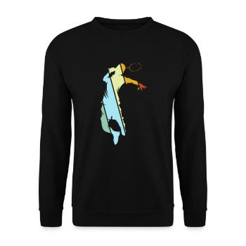 Badminton Rétro - Sweat-shirt Unisexe - noir - Devant - Alina (178cm) & Michal (187cm)