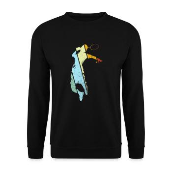 Badminton Rétro - Sweat-shirt Unisexe - noir - Devant - Alina (178cm) & Michal (187cm)