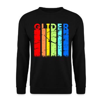 Idée de pilote de planeur de planeur - Sweat-shirt Unisexe - noir - Devant - Alina (178cm) & Michal (187cm)