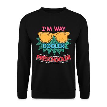 Enfants d’âge préscolaire Retour à l’école Way Cooler pour les garçons - Sweat-shirt Unisexe - noir - Devant - Alina (178cm) & Michal (187cm)