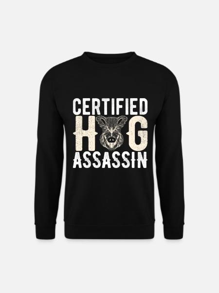 Chasseurs Chasse au sanglier - Sweat-shirt Unisexe - noir