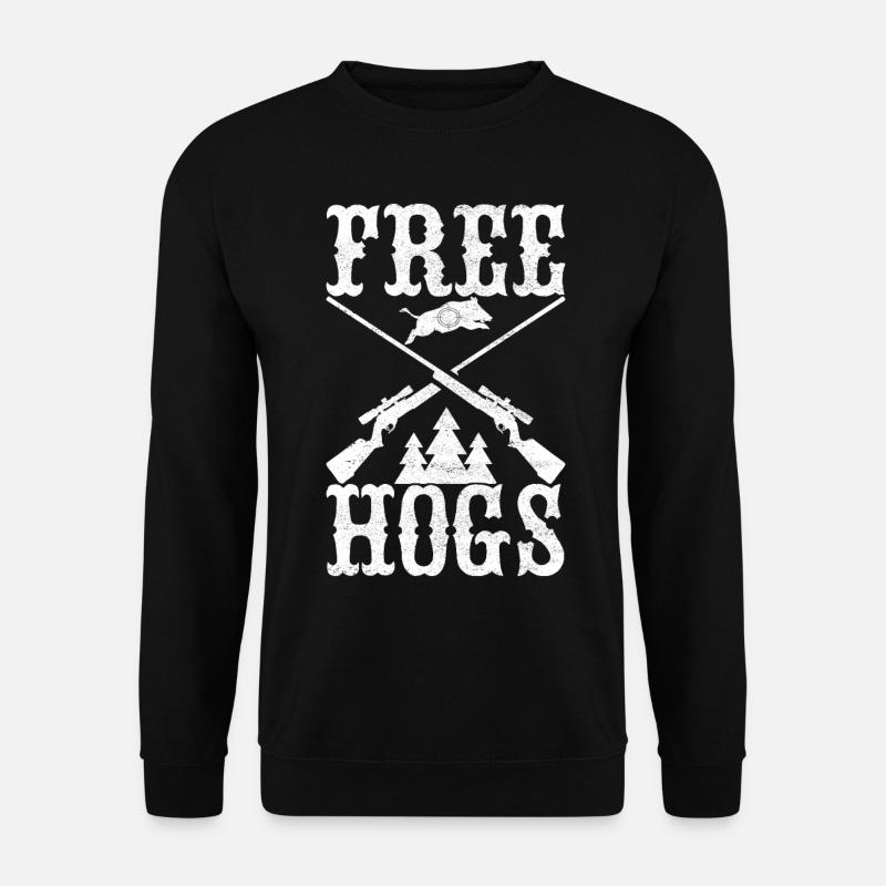 Jäger Wildschwein Jagen - Unisex Pullover - Schwarz