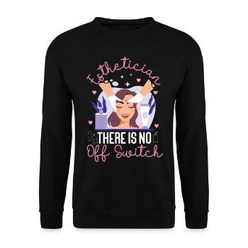 Cute Licensed Esthetician Skincare - Unisex Pullover - Schwarz - Vorne - Alina (178cm) & Michal (187cm)