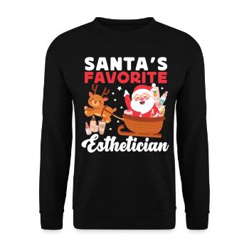 Cute Licensed Esthetician Skincare - Unisex Pullover - Schwarz - Vorne - Alina (178cm) & Michal (187cm)