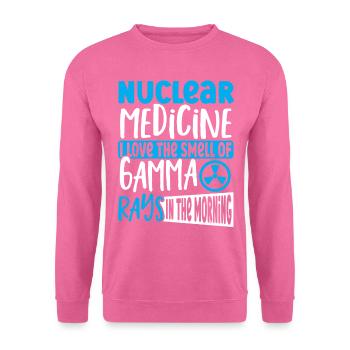 Nuklearmedizin Ich liebe den Geruch von - Unisex Pullover - Pink - Vorne