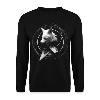 Fuchs Tierliebhaber Geschenk Wildtier Tier Motiv - Unisex Pullover - Schwarz - Vorne - Alina (178cm) & Michal (187cm)