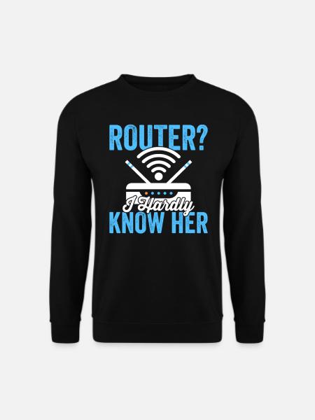 Netzwerktechniker Router Administrator Engineering - Unisex Pullover - Schwarz