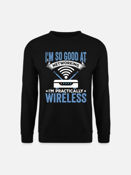 Network Technician Network Administrator - Unisex Sweatshirt - black