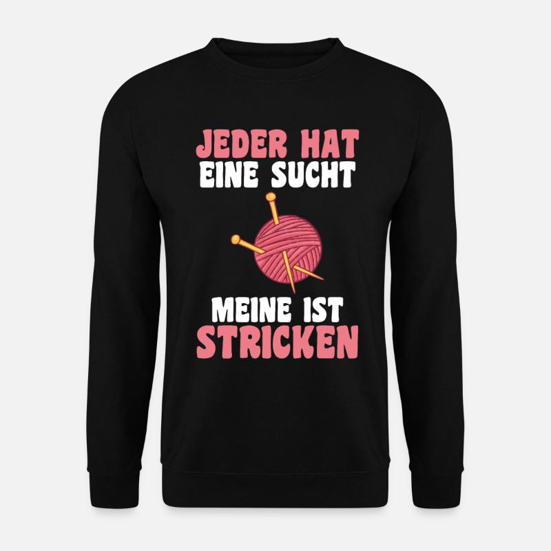 Häkeln Nähen Stricken - Unisex Pullover - Schwarz