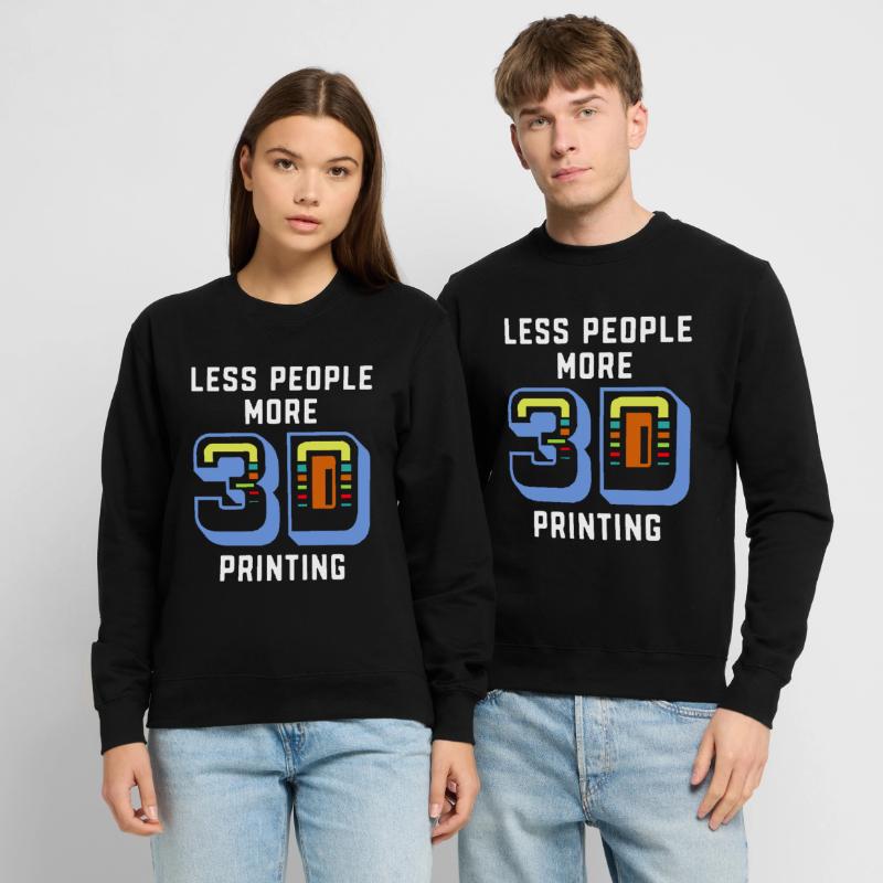 Moins de personnes Plus de buses d’impression 3D Impression 3D Sweat-shirt Unisexe