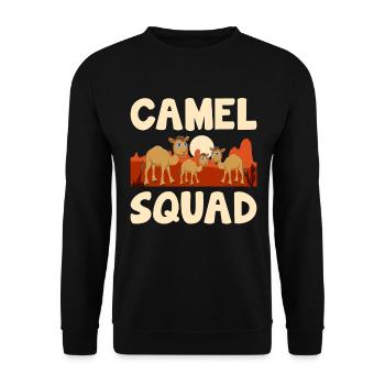 Camel Lover Desert Animal Wildlife Africa - Unisex Sweatshirt - black - Front - Alina (178cm) & Michal (187cm)