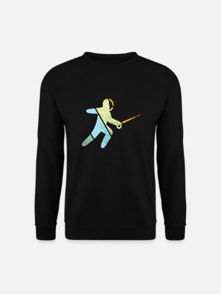Fencing Retro - Unisex Sweatshirt - black
