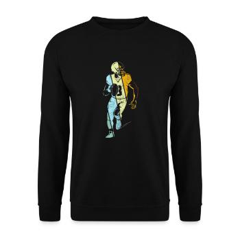 Football Rétro - Sweat-shirt Unisexe - noir - Devant - Alina (178cm) & Michal (187cm)