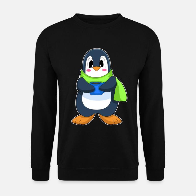 Penguin Coffee Mug - Unisex Sweatshirt - black