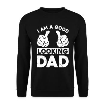 Drôle papa de fête des pères - Je suis un beau père - Sweat-shirt Unisexe - noir - Devant - Alina (178cm) & Michal (187cm)