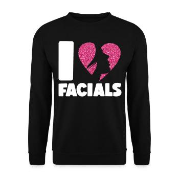 Cute Esthetician Skincare - Unisex Sweatshirt - black - Front - Alina (178cm) & Michal (187cm)