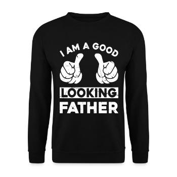 Je suis un beau père - Drôle de fête des pères Da - Sweat-shirt Unisexe - noir - Devant - Alina (178cm) & Michal (187cm)