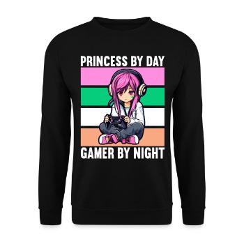 Gaming Console PC Gamer Girl Gamer Girl - Unisex Sweatshirt - black - Front - Alina (178cm) & Michal (187cm)