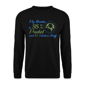 Padel Sport Court Training Padel Players - Unisex Sweatshirt - black - Front - Alina (178cm) & Michal (187cm)