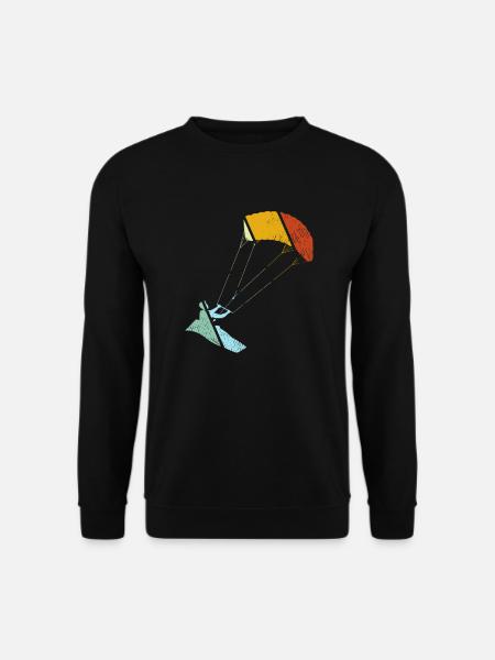 Kite surfing Retro - Unisex Sweatshirt - black